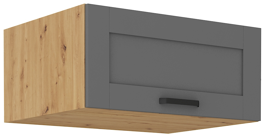 Aufsatzschrank 80 cm / 36 cm LUNA DUST Grau / Artisan GR/AR