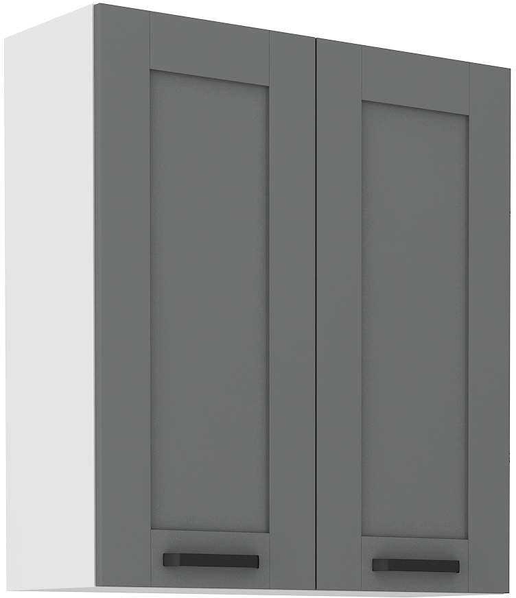 Oberschrank 80 cm / 90 cm LUNA DUST Grau / Weiss GR/WH