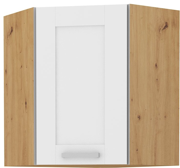 Eckoberschrank 60x60/72 cm - LUNA WH/AR