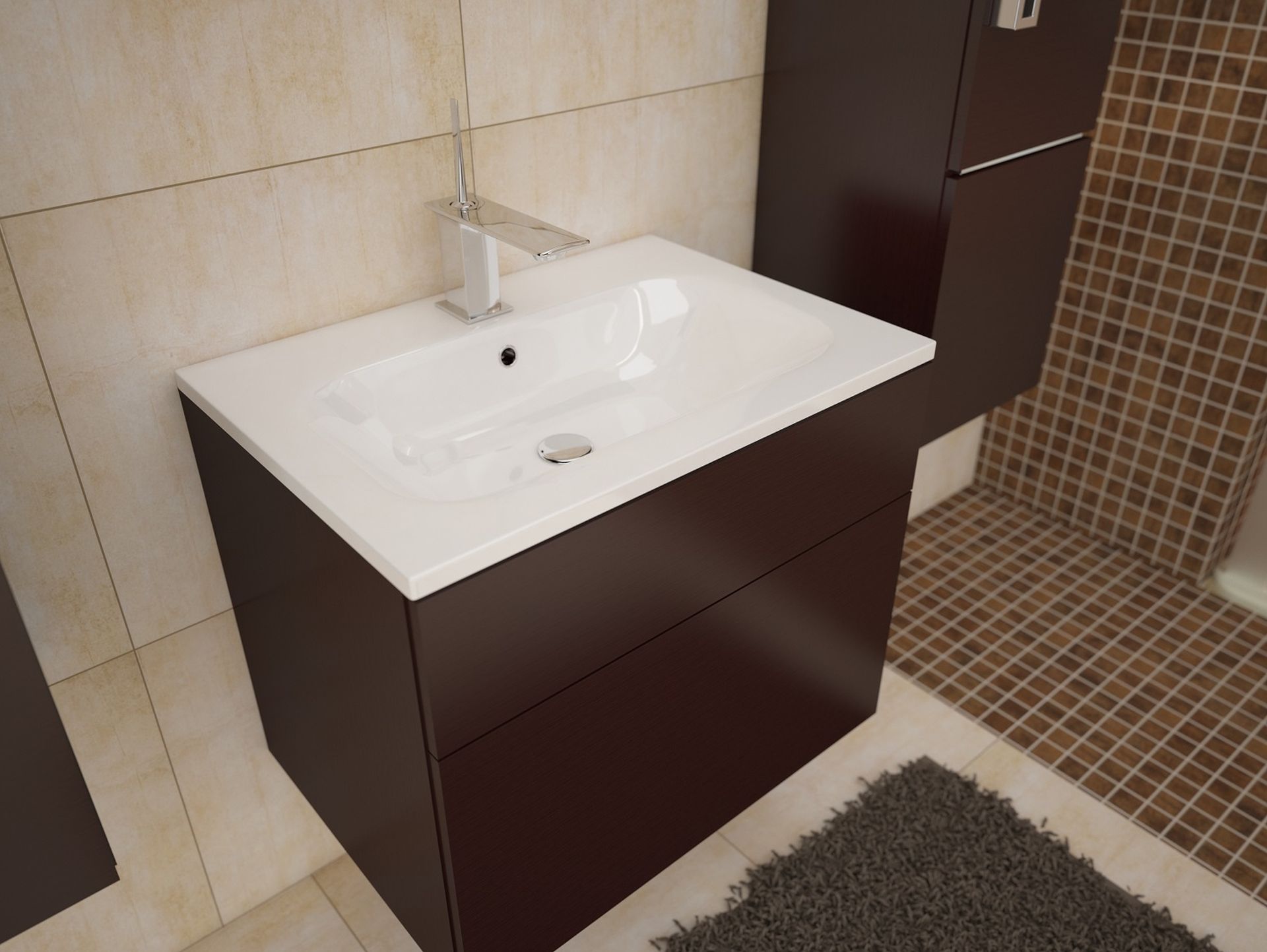 Badezimmermöbel Set Porta – Wenge