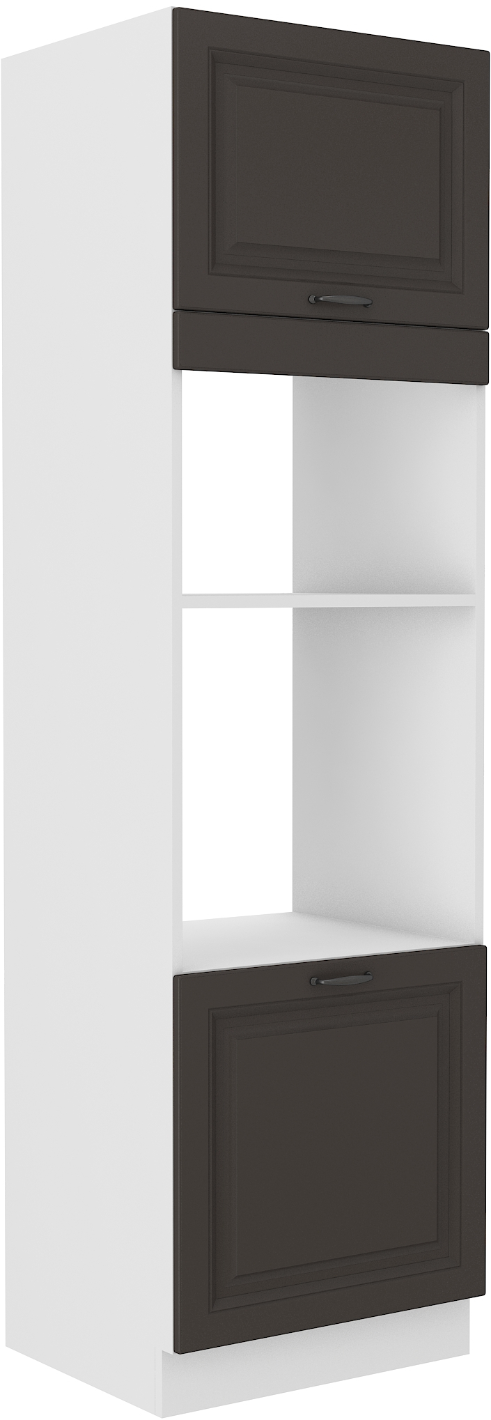 Hochschrank für Backofen und Mikrowelle 60 cm / 210cm - STILO GR/WH