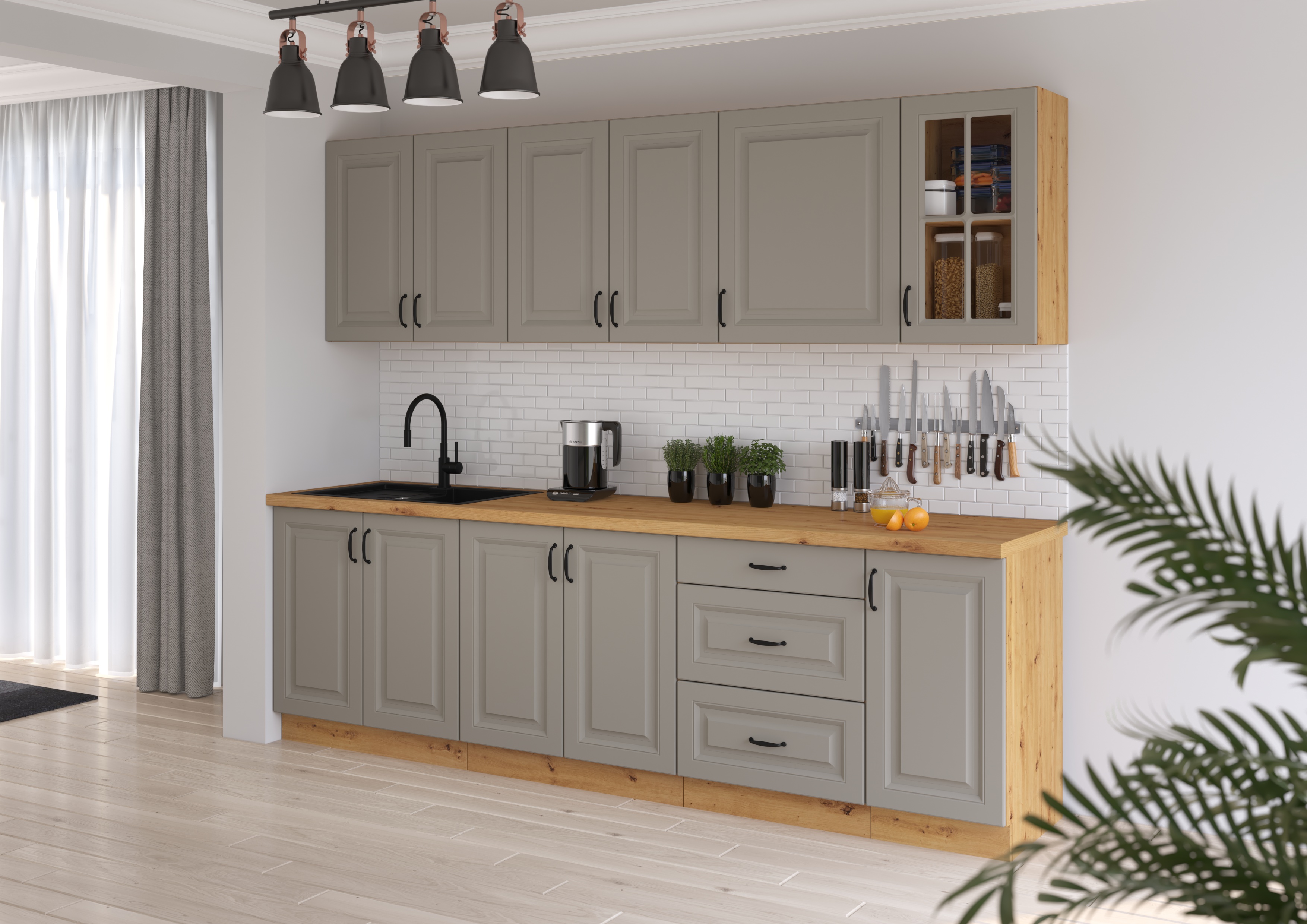 Küche Stilo CLAY GR-AR 260 cm