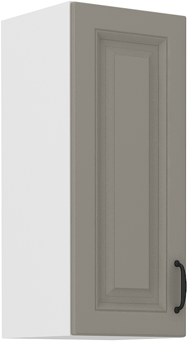 Oberschrank 30 cm / 72 cm STILO CLAY Grau / Weiss GR/WH