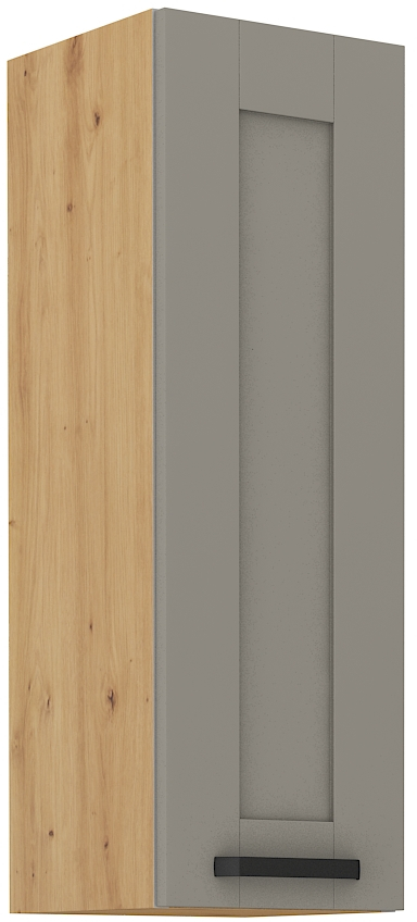 Oberschrank 30 cm / 90 cm LUNA CLAY Grau / Artisan GR/AR