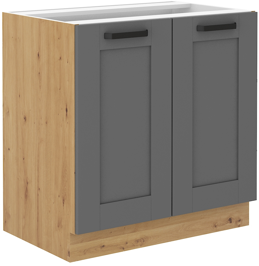 Unterschrank 80 cm LUNA DUST Grau / Artisan GR/AR