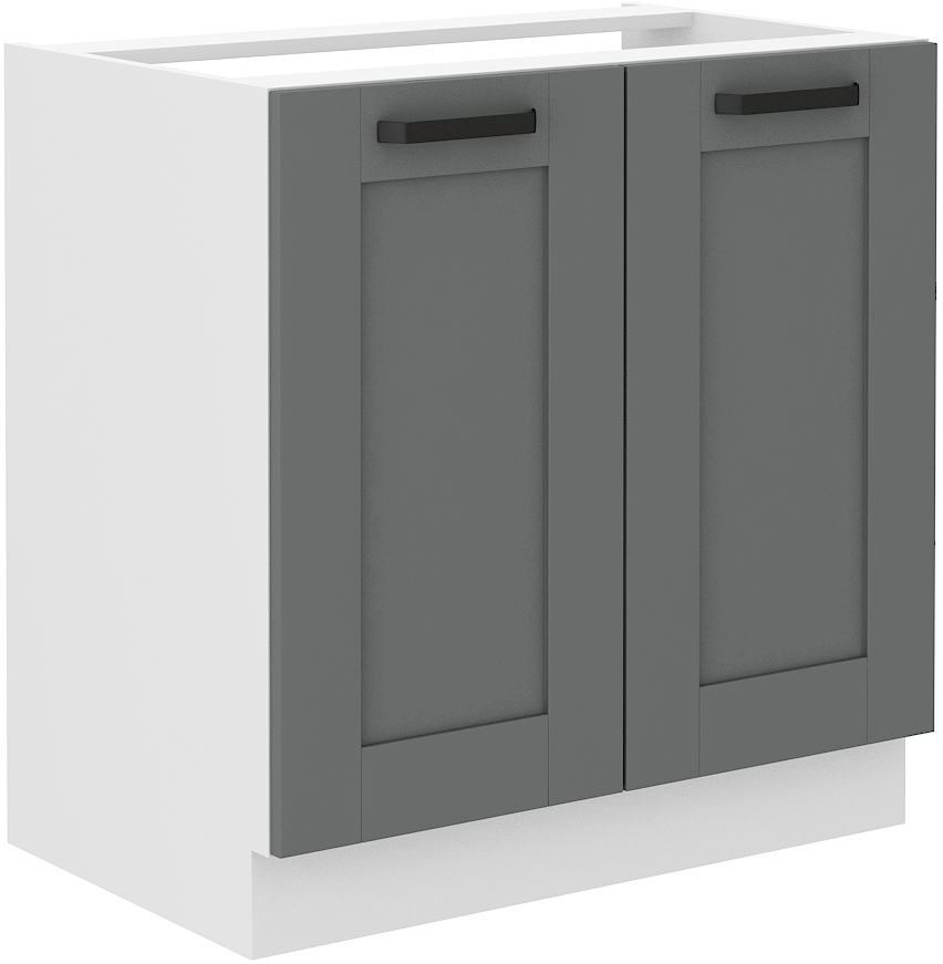 Spülenunterschrank 80 cm LUNA DUST Grau / Weiss GR/WH
