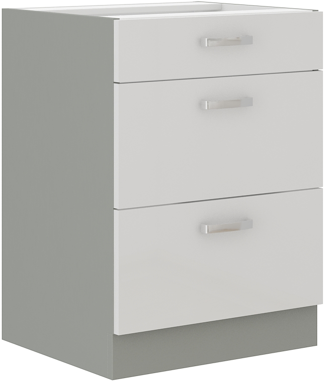 Unterschrank 60 cm mit Schubladen Bianca