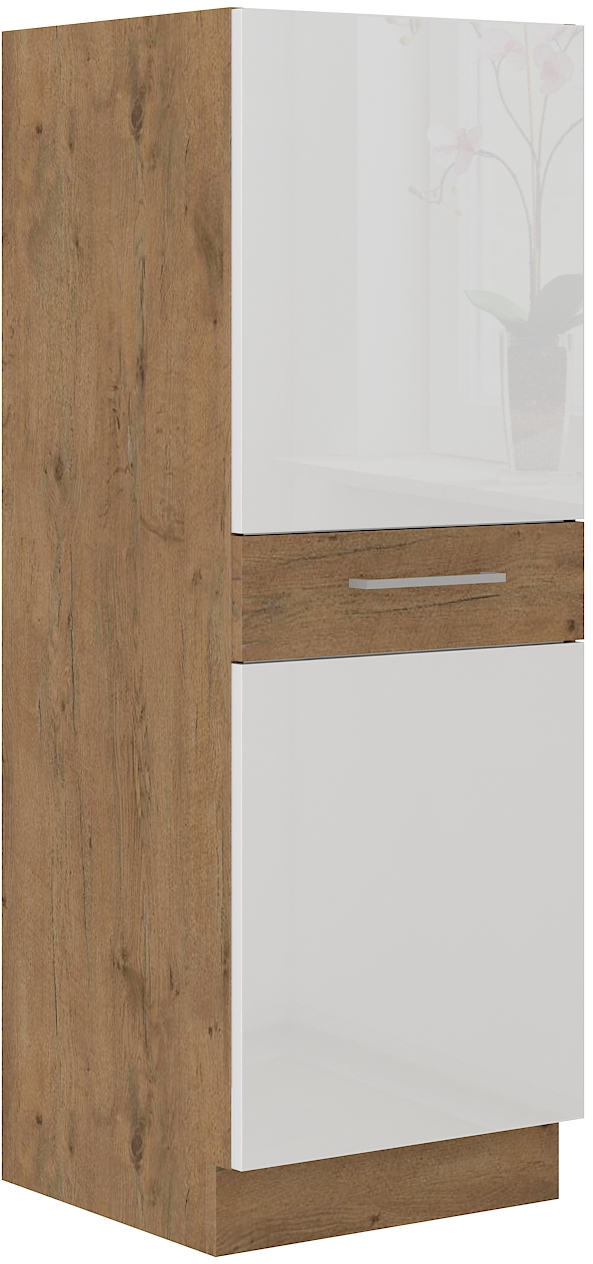 Hochschrank 50 cm / 145 cm mit Schubladen VIGO WEISS HG