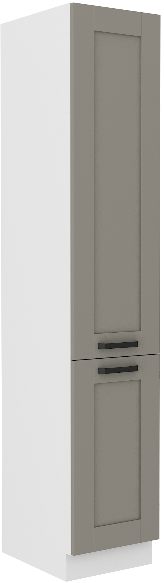 Hochschrank 40 cm / 210cm LUNA CLAY Grau / Weiss GR/WH
