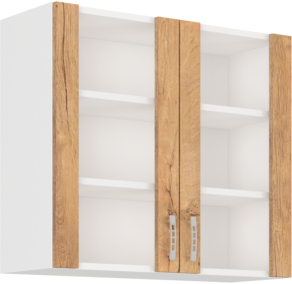 Oberschrank 80 cm / 72  cm mit Glasvitrine Sara Lefkas