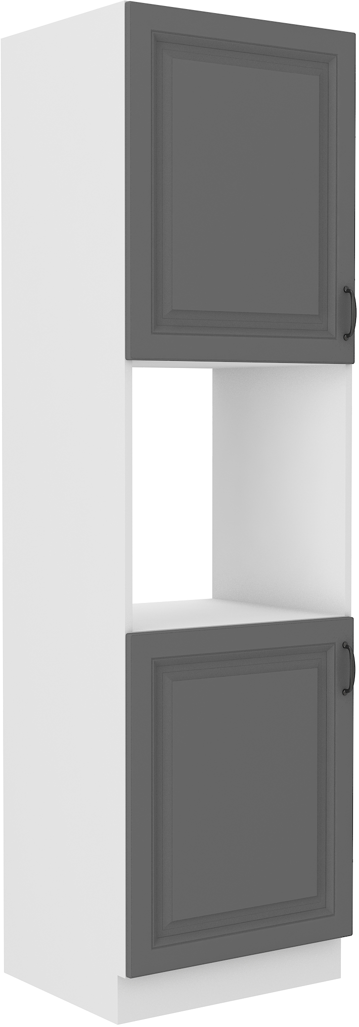 Backofenschrank 60 cm / 210cm STILO DUST Grau / Weiss GR/WH
