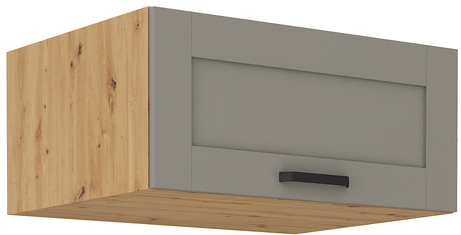 Aufsatzschrank 80 cm / 36 cm LUNA CLAY Grau / Artisan GR/AR