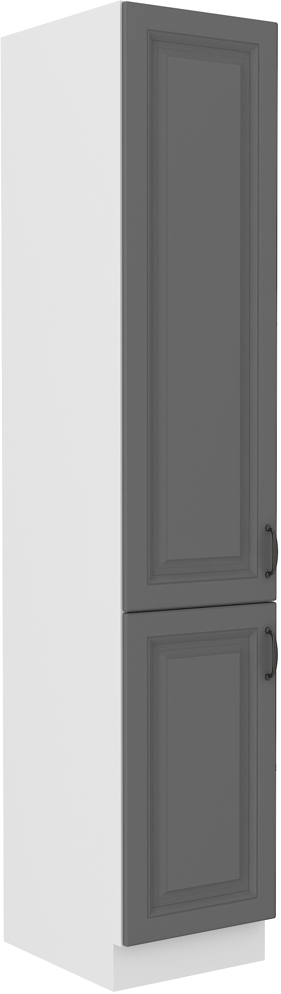 Hochschrank 40 cm / 210cm STILO DUST Grau / Weiss GR/WH