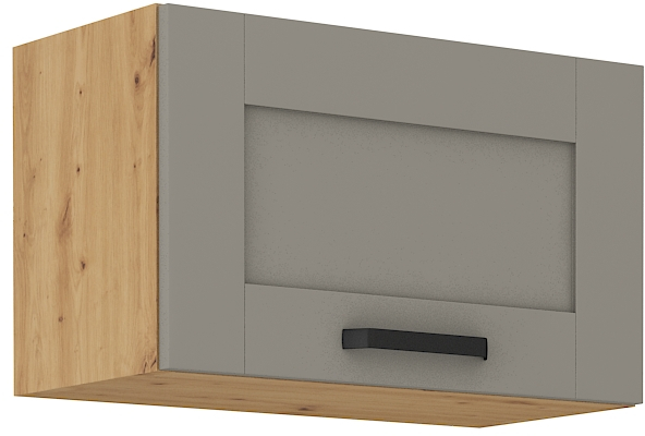 Oberschrank  60 cm / 36 cm mit Klapptür LUNA CLAY Grau / Artisan GR/AR