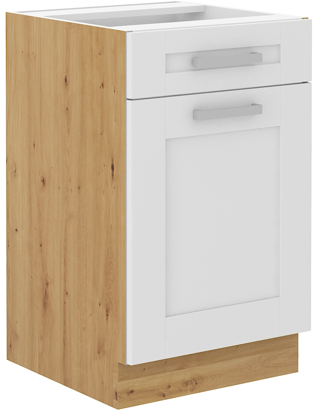 Unterschrank 50 cm mit Schublade - LUNA WH/AR