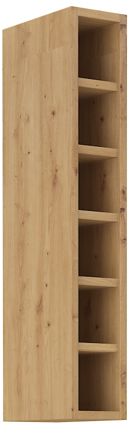 Offener Oberschrank 15 cm / 90 cm STILO DUST Grau / Artisan GR/AR