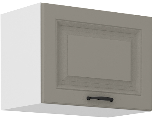 Oberschrank  50 cm / 36 cm mit Klapptür STILO CLAY Grau / Weiss GR/WH