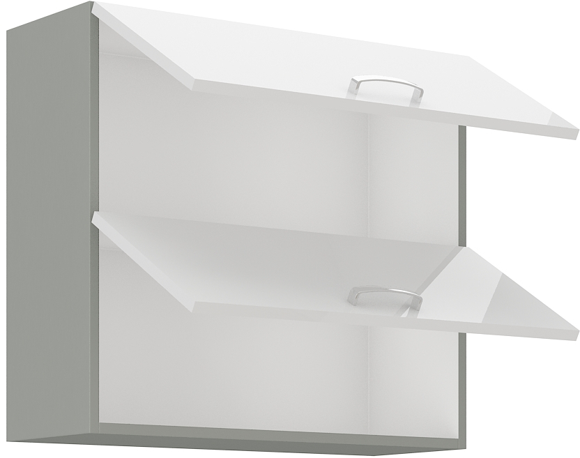 Oberschrank 80 cm / 72  cm mit Klapptür Bianca