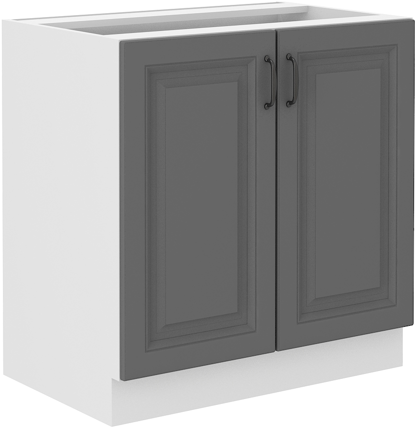 Unterschrank 80 cm STILO DUST Grau / Weiss GR/WH