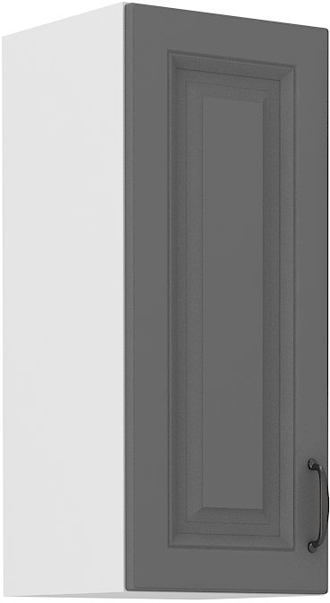 Oberschrank 30 cm / 72 cm STILO DUST Grau / Weiss GR/WH