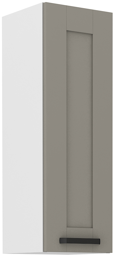 Oberschrank 30 cm / 90 cm LUNA CLAY Grau / Weiss GR/WH