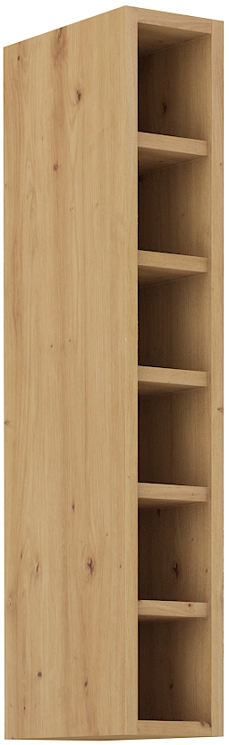 Offener Oberschrank 15 cm / 90 cm LUNA DUST Grau / Artisan GR/AR