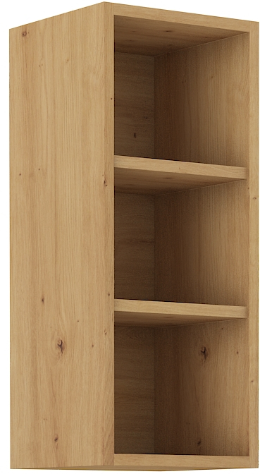 Offener Oberschrank 30 cm / 72 cm STILO CLAY Grau / Artisan GR/AR