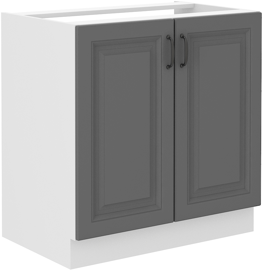 Spülenunterschrank 80 cm STILO DUST Grau / Weiss GR/WH