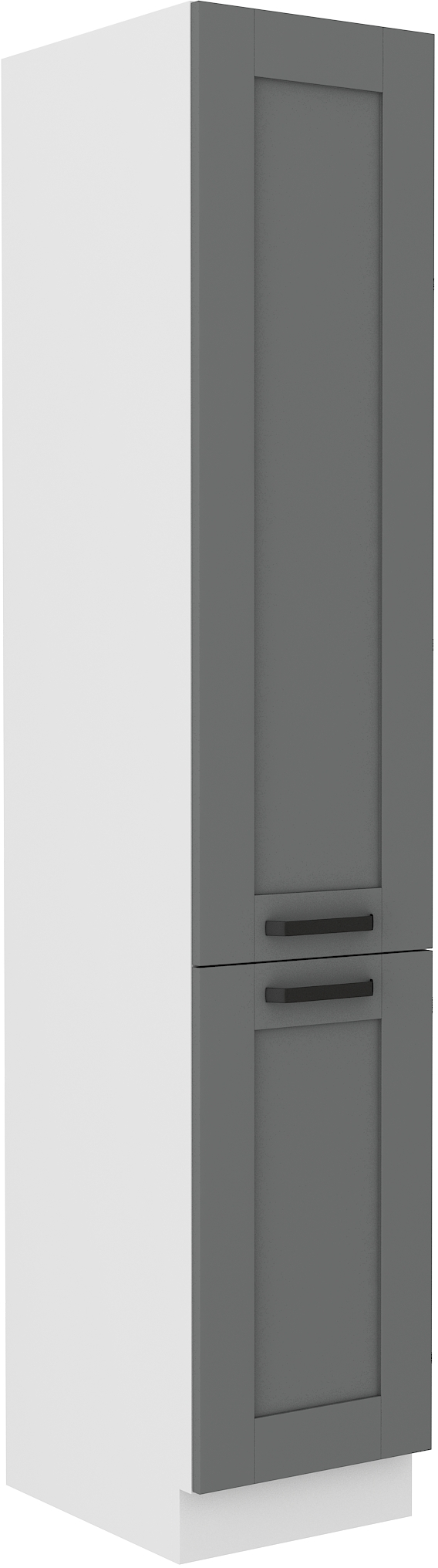 Hochschrank 40 cm / 210cm LUNA DUST Grau / Weiss GR/WH