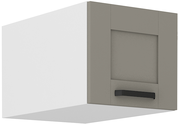 Aufsatzschrank 40 cm / 36 cm LUNA CLAY Grau / Weiss GR/WH