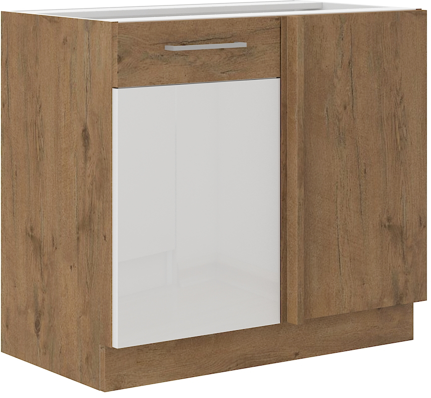 Eckunterschrank 105 cm VIGO Weiss HG 