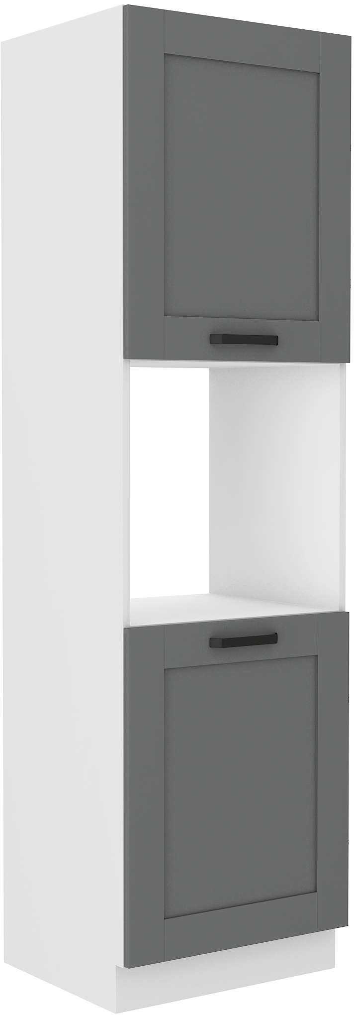 Backofenschrank 60 cm / 210cm LUNA DUST Grau / Weiss GR/WH