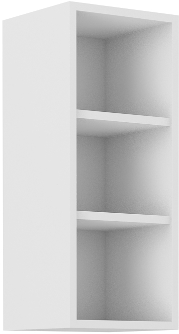 Offener Oberschrank 30 cm / 72 cm STILO DUST Grau / Weiss GR/WH