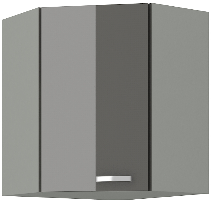 Eckoberschrank 60x60 cm / 72  cm Grey
