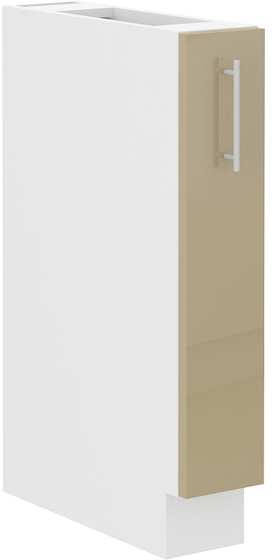 Unterschrank 15 cm mit Vorratauszug Lara Cappucino HG