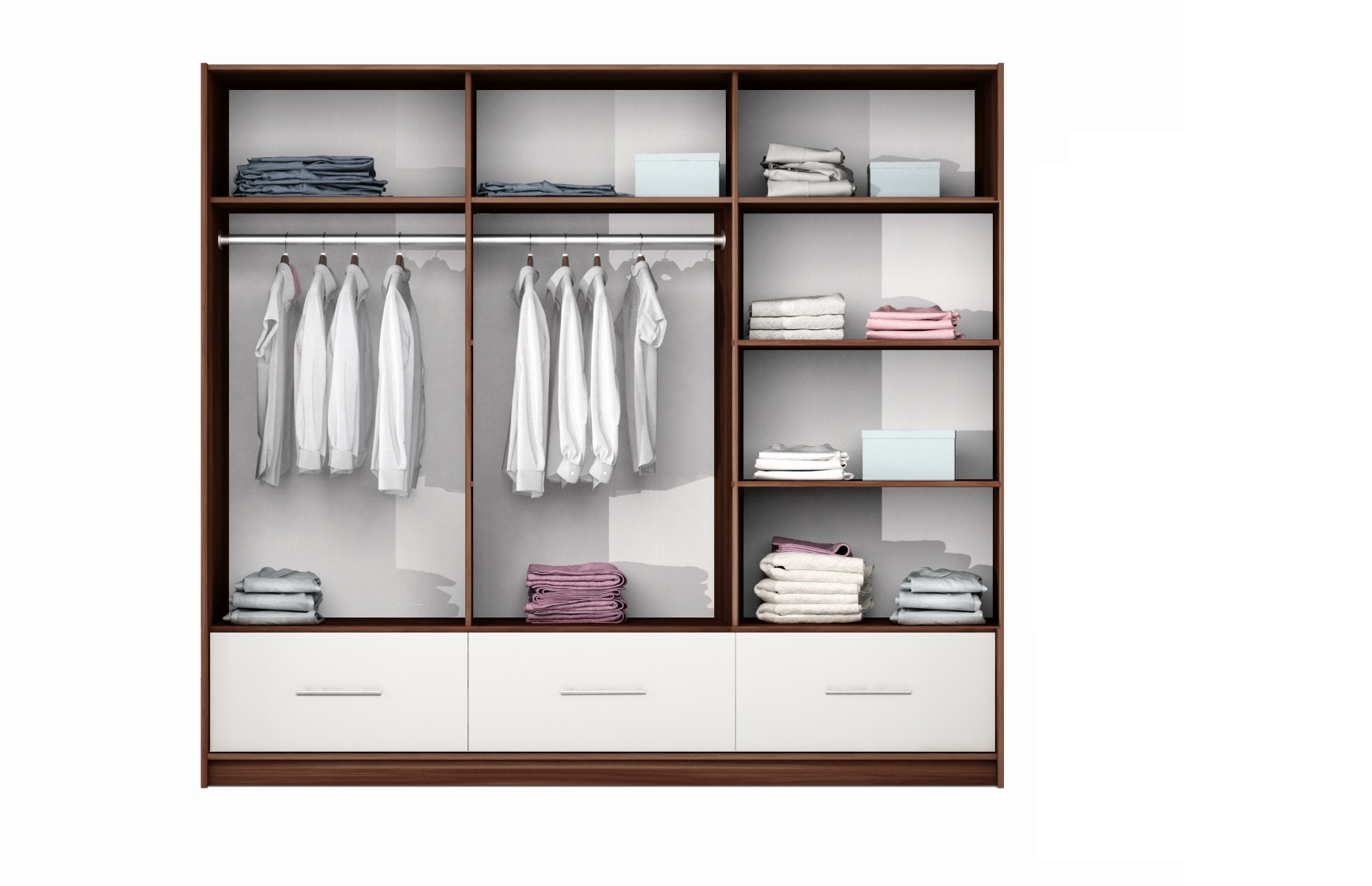 Schwebetürenschrank Toledo 255 cm