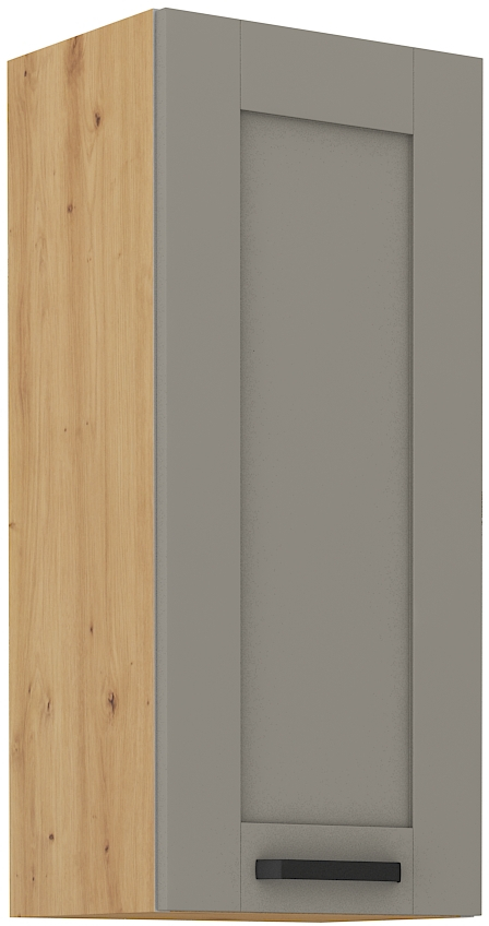 Oberschrank 40 cm / 90 cm LUNA CLAY Grau / Artisan GR/AR