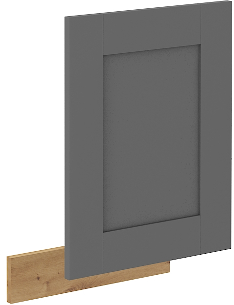 Geschirrspülerfront teilintegrierbar 45 cm LUNA DUST Grau / Artisan GR/AR