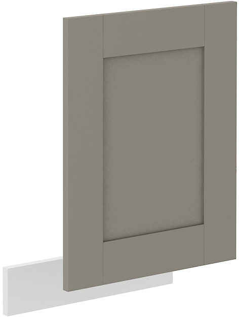 Geschirrspülerfront teilintegrierbar 45 cm LUNA CLAY Grau / Weiss GR/WH