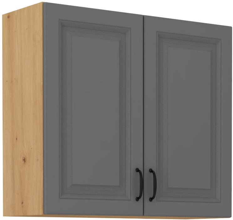 Oberschrank 80 cm / 72 cm STILO DUST Grau / Artisan GR/AR