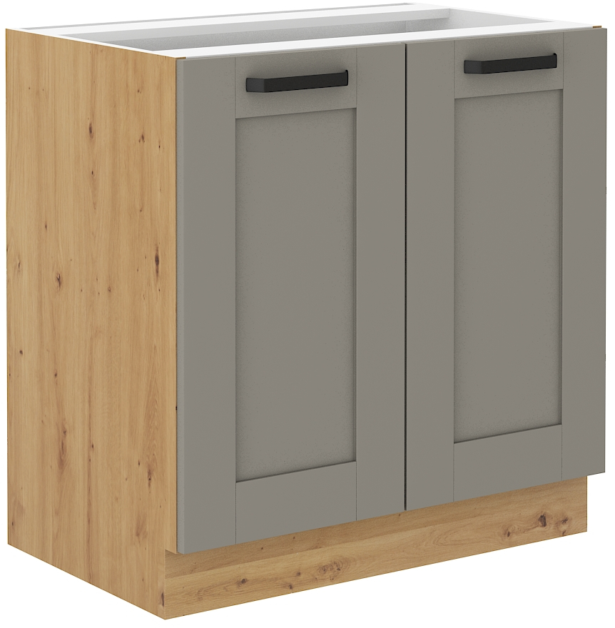 Unterschrank 80 cm LUNA CLAY Grau / Artisan GR/AR