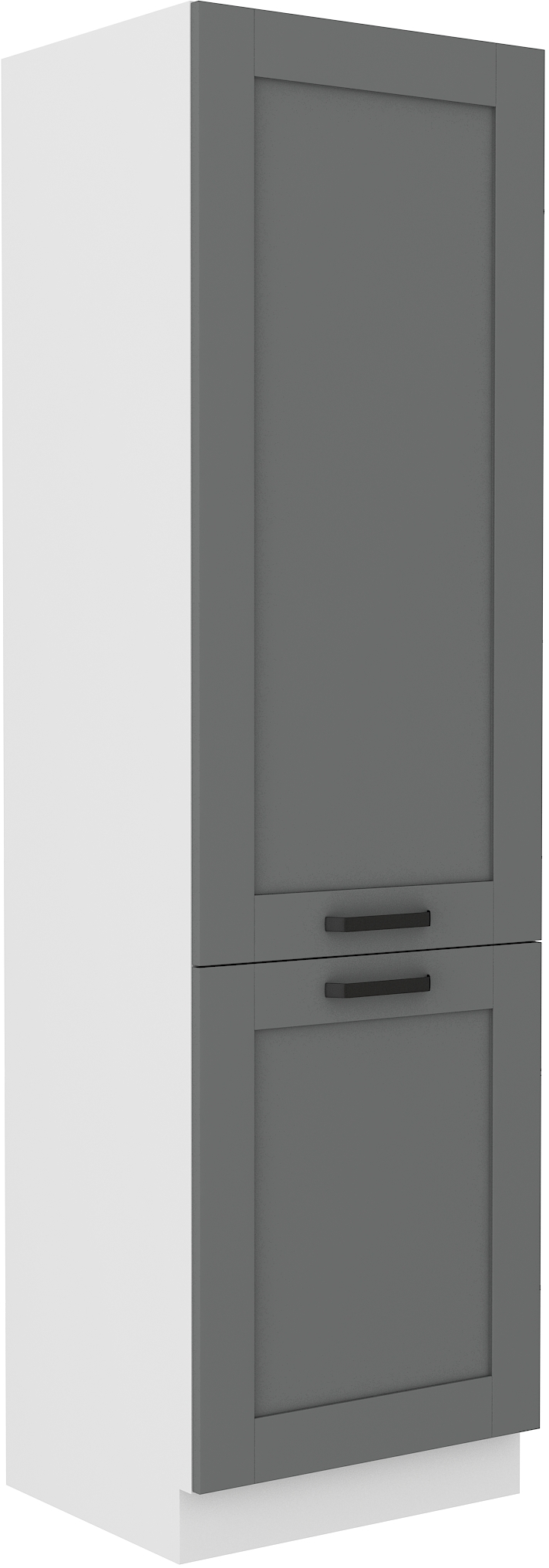 Hochschrank 60 cm / 210cm LUNA DUST Grau / Weiss GR/WH