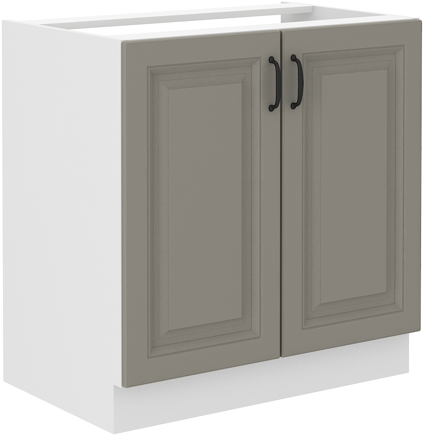 Spülenunterschrank 80 cm STILO CLAY Grau / Weiss GR/WH