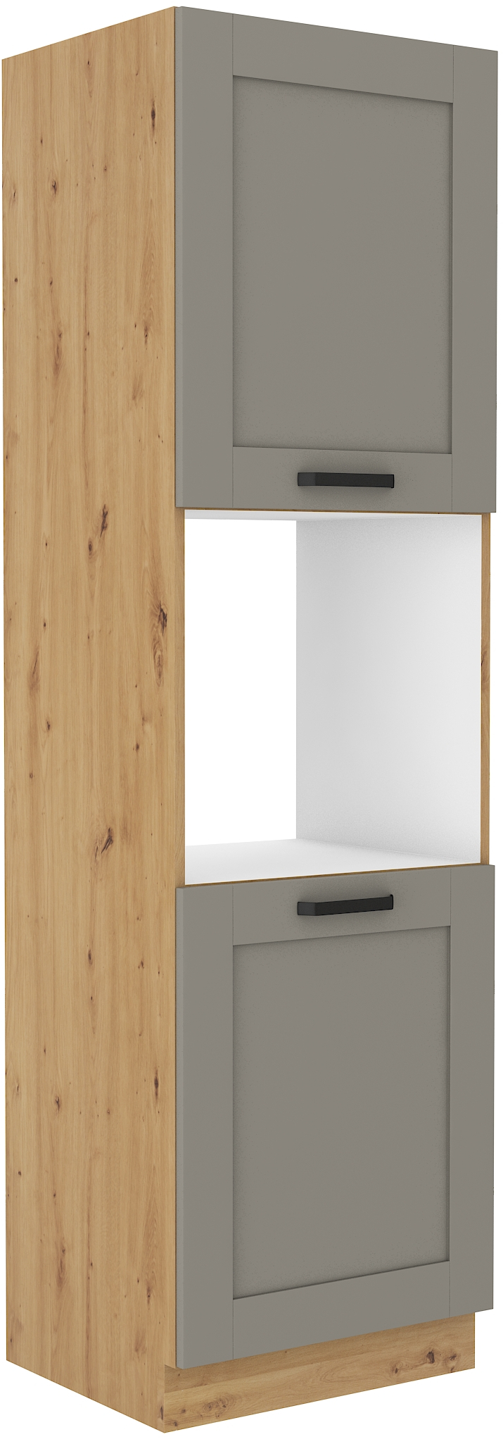 Backofenschrank 60 cm / 210cm LUNA CLAY Grau / Artisan GR/AR