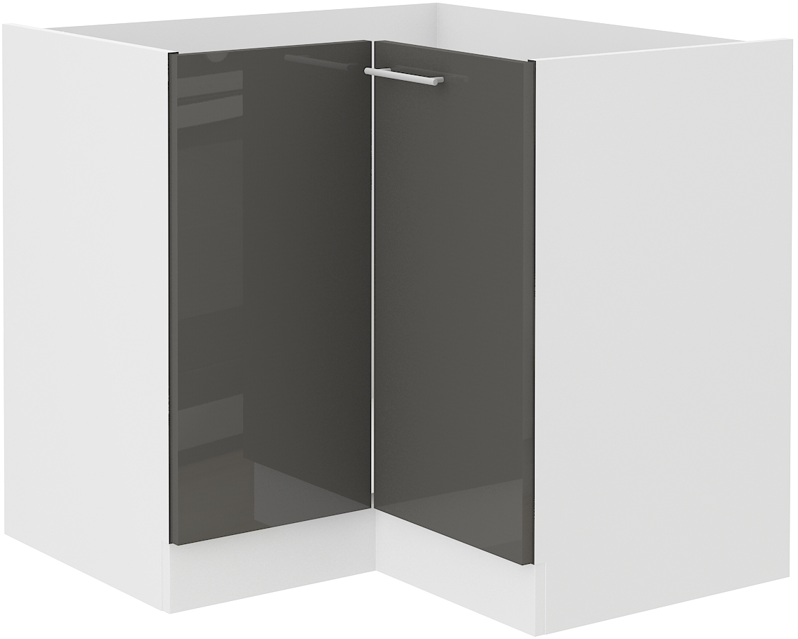 Eckunterschrank 90x90 cm LARA Grau HG