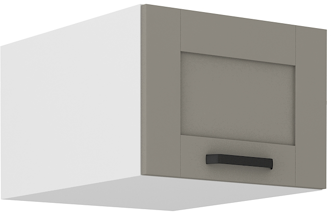 Aufsatzschrank 50 cm / 36 cm LUNA CLAY Grau / Weiss GR/WH