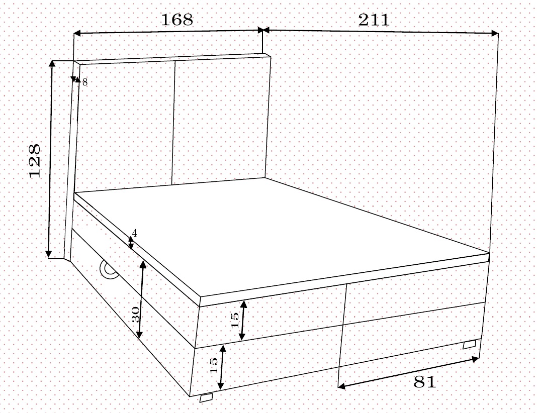 Boxspringbett Hera 160 cm