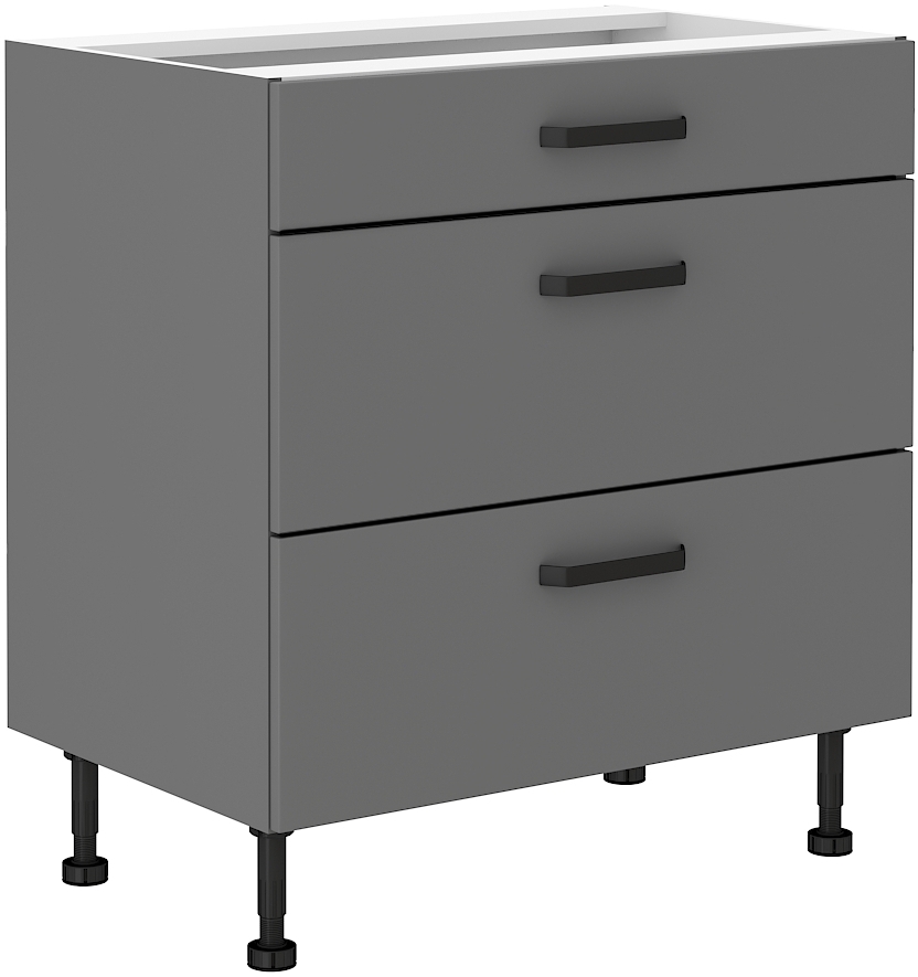 Unterschrank 80 cm mit Schubladen NESSA