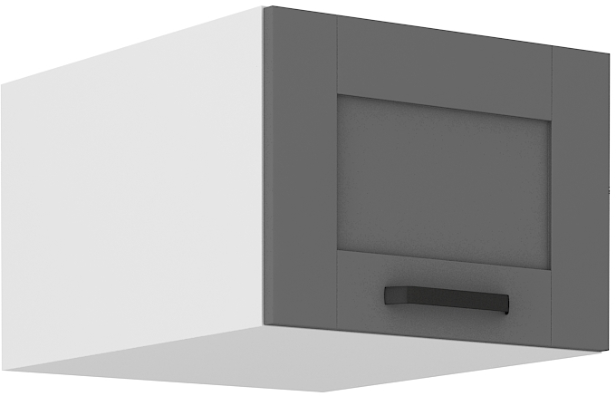 Aufsatzschrank 50 cm / 36 cm LUNA DUST Grau / Weiss GR/WH
