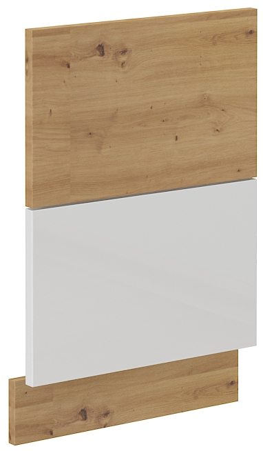 Geschirrspülerfront 45 cm Teilintegrierbar Artisan weiß HG